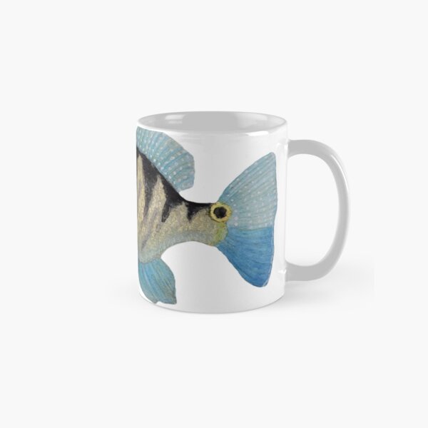 Item preview, Cichla paquiti fish watercolor designed and sold by cadin.darte.