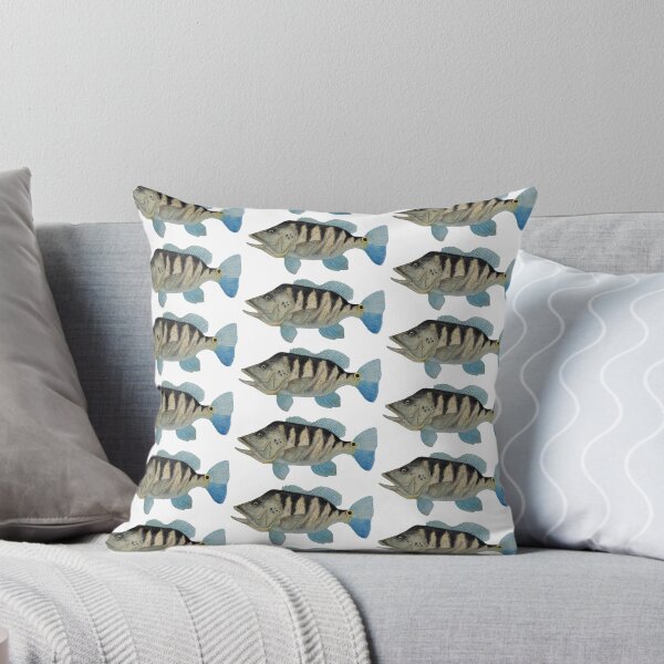 Item preview, Cichla paquiti fish watercolor designed and sold by cadin.darte.