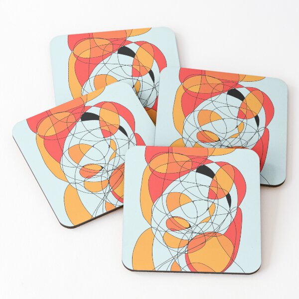 Item preview, Electric Flow – Abstract Line and Color Art” designed and sold by CreationbyNiki.