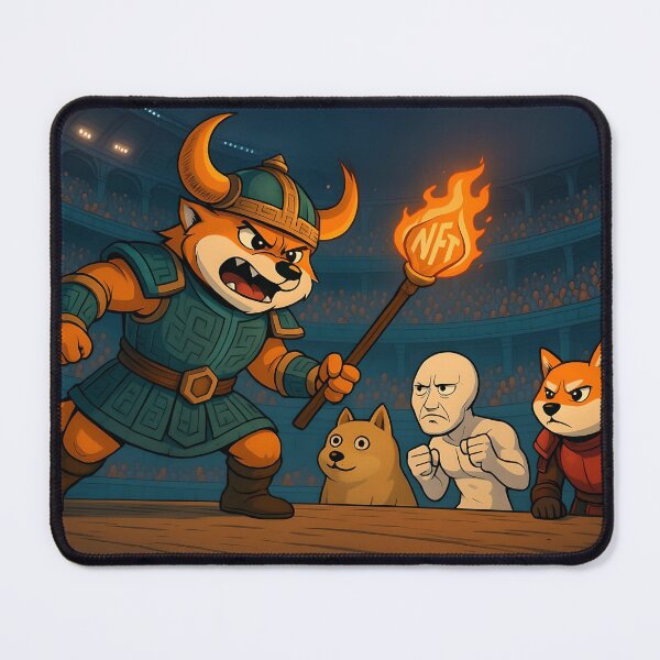 Item preview, Floki Inu - Gladiator of the Meme Coliseum designed and sold by DigitaledbyTailor.
