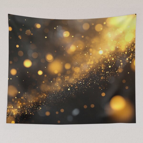 Item preview, Golden particles shimmer in the dark designed and sold by anytka.