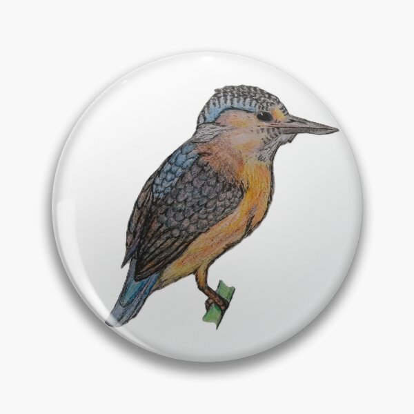 Item preview, Kingfisher drawing designed and sold by cadin.darte.
