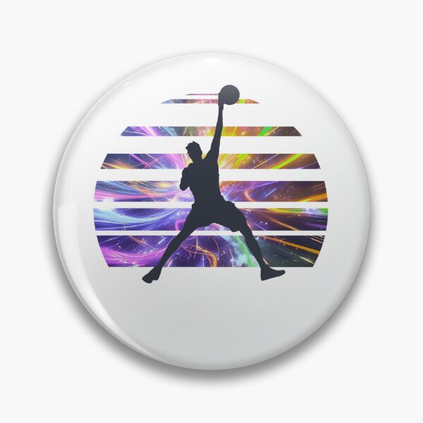 Item preview, Neon Basketball – Retro Sports Gift for Fathers and Coaches designed and sold by Rantrix.