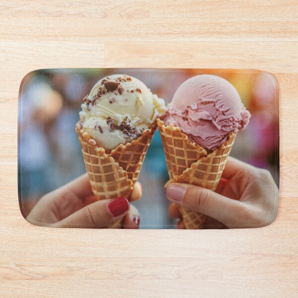 Item preview, Holding ice cream cones under sunset designed and sold by anytka.