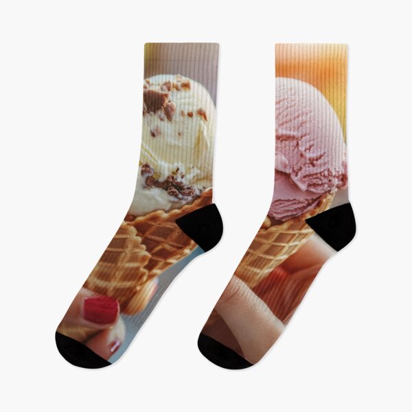 Item preview, Holding ice cream cones under sunset designed and sold by anytka.