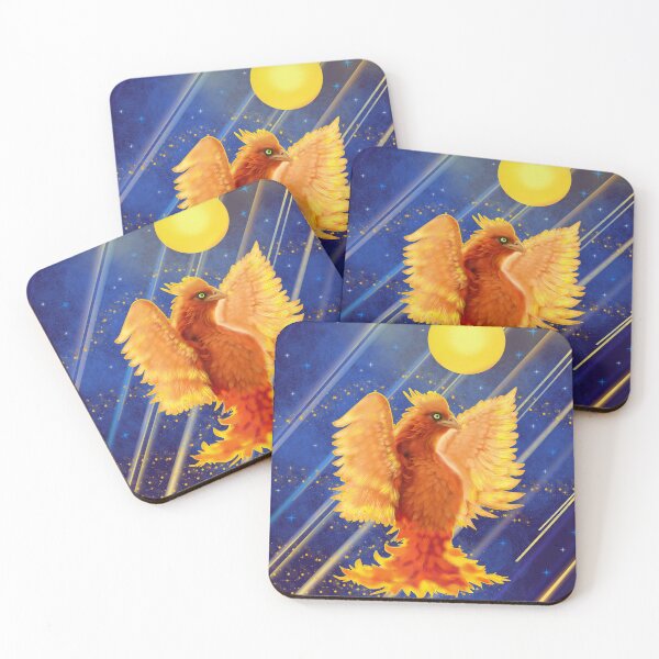 Item preview, Cosmic Firebird:Fantastic cyber bird shining with lemon light designed and sold by Felia001.
