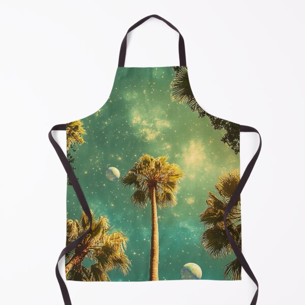 Item preview, Palm trees with full moon at sunset photo - Landscape photography designed and sold by TheArtistOf2022.