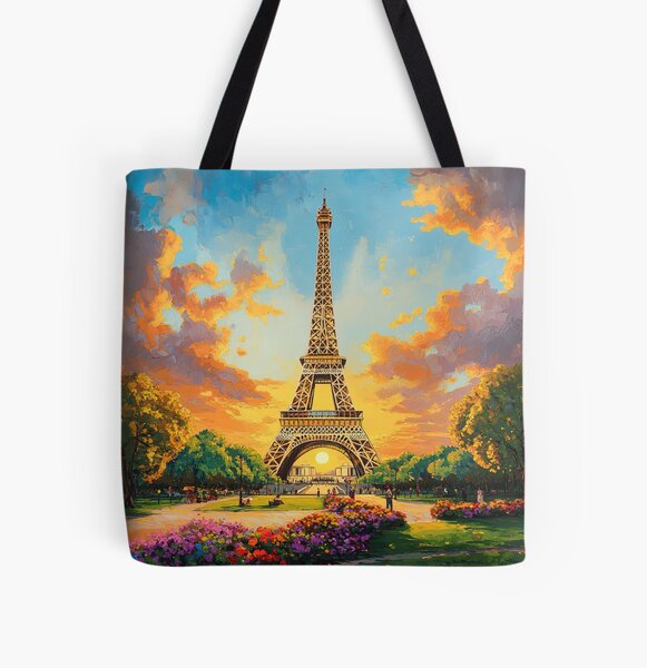Item preview, A quiet scene in Paris at sunrise - Landscape oil painting designed and sold by TheArtistOf2022.