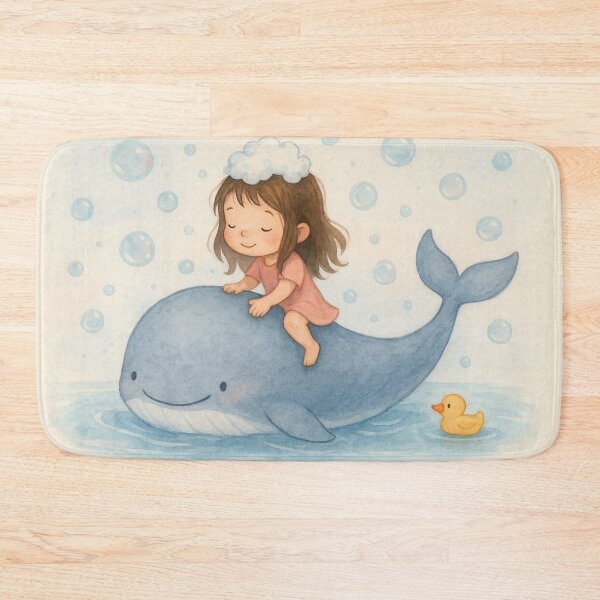 Item preview, Whale Ride Wonder - Gentle Ocean Magic designed and sold by ArtStyleAlice.