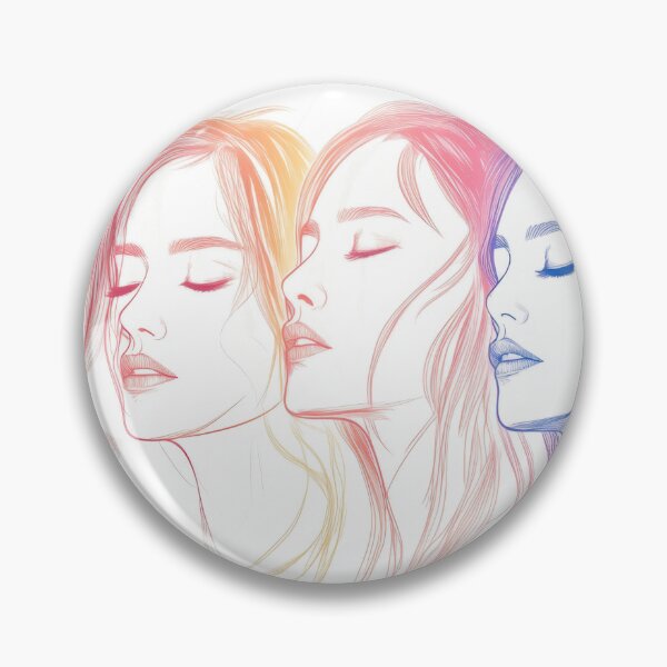 Item preview, Softly colored serene portraits designed and sold by anytka.