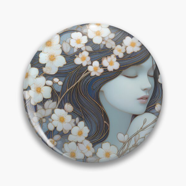Item preview, Cherry blossom dream - dreamy Art Nouveau motif designed and sold by Art-Nouveau-Dsg.