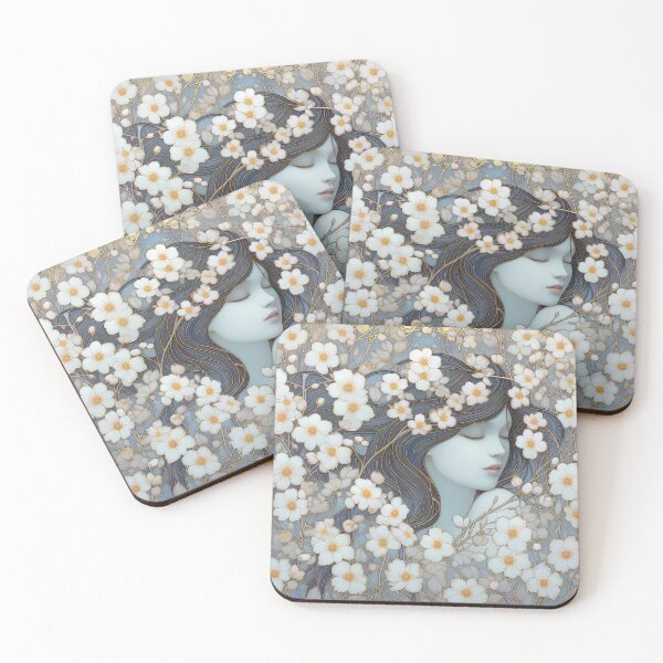 Item preview, Cherry blossom dream - dreamy Art Nouveau motif designed and sold by Art-Nouveau-Dsg.