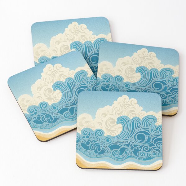 Item preview, Polynesian Tribal Beach Waves - Ocean Vibes Art designed and sold by AngelottiCR.