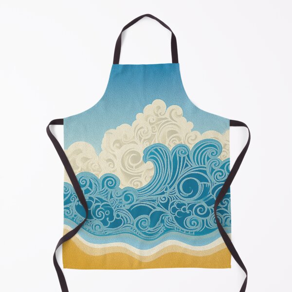 Item preview, Polynesian Tribal Beach Waves - Ocean Vibes Art designed and sold by AngelottiCR.