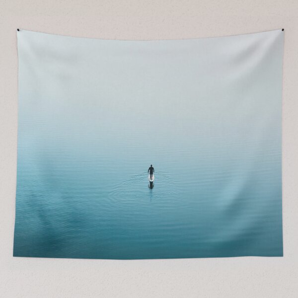 Item preview, Solitude on calm waters at dawn designed and sold by anytka.