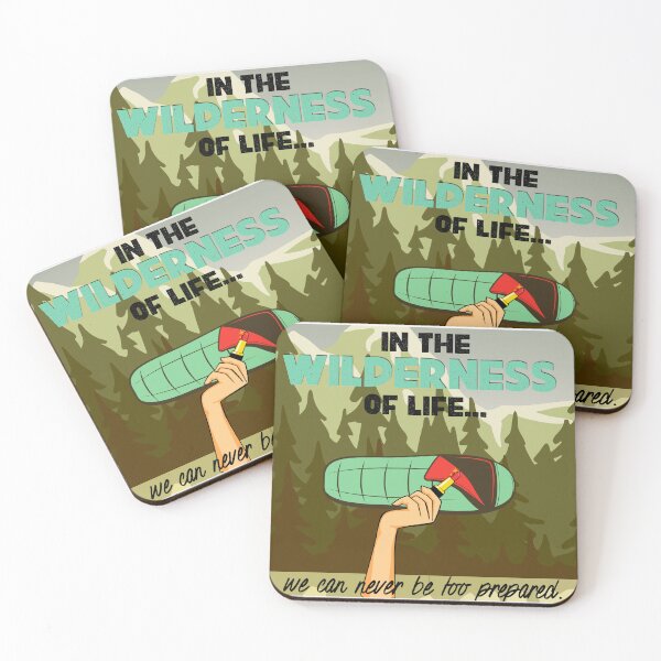 Item preview, In the Wilderness of Life… We Can Never Be Too Prepared” – Glam Camping Quote Art designed and sold by Tori Chiarello Designs.