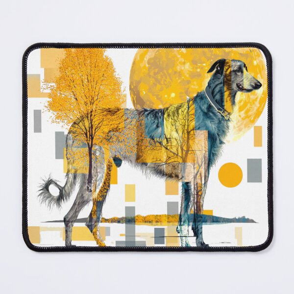 Item preview, Scottish Deerhound in double exposure and geometry designed and sold by aghnadarragh.