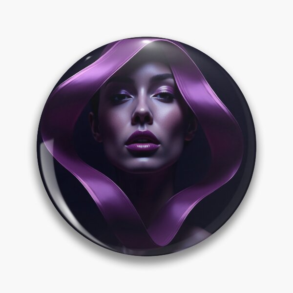 Artikelvorschau, Mystic Violet Aura: Surreales Frauenporträt entworfen und verkauft von VA Design.