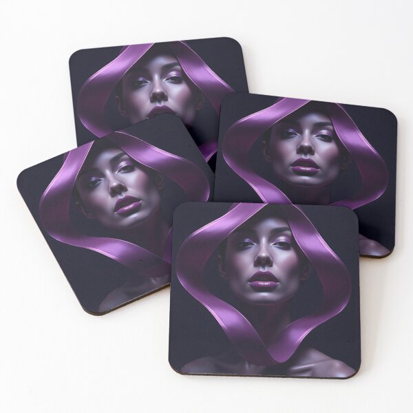 Item preview, Mystic Violet Aura: Surreal Portrait of Women  designed and sold by VA Design.