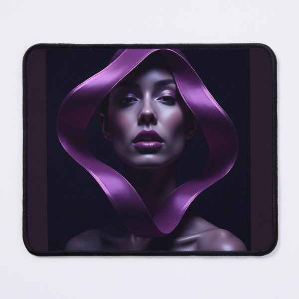 Artikelvorschau, Mystic Violet Aura: Surreales Frauenporträt entworfen und verkauft von VA Design.