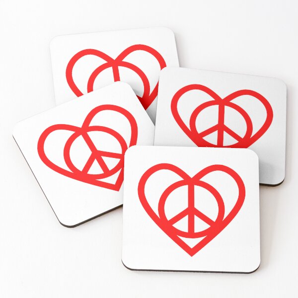Item preview, Peace Symbol Red designed and sold by Sartoris Art.