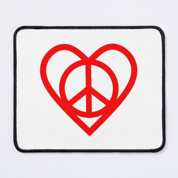 Item preview, Peace Symbol Red designed and sold by Sartoris Art.
