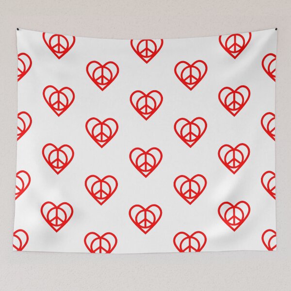 Item preview, Peace Symbol Red designed and sold by Sartoris Art.