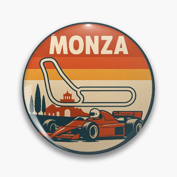 Item preview, Monza Circuit Vintage – Retro Logo Italy F1 70s designed and sold by RaceRST8.