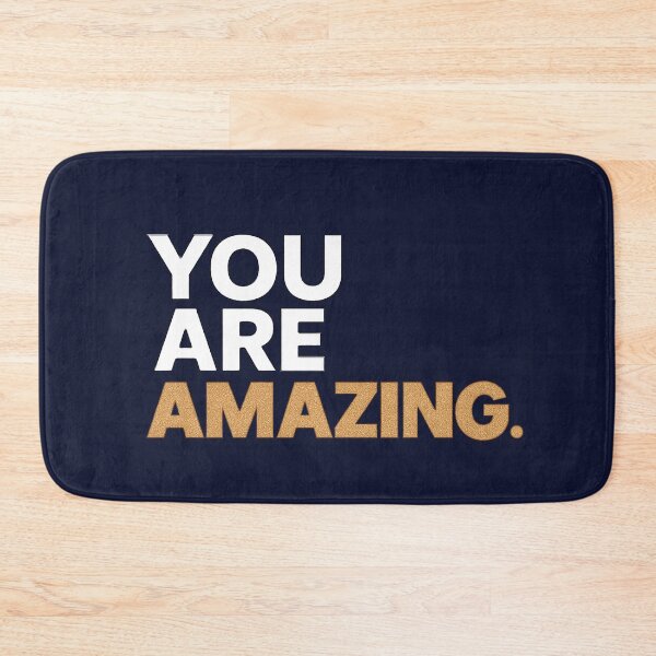 Item preview, Motivational Quote "You Are Amazing" with Bold Glitter Typography designed and sold by Inspired by CarMa.