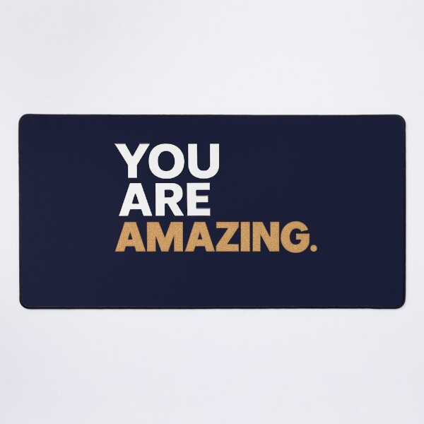 Item preview, Motivational Quote "You Are Amazing" with Bold Glitter Typography designed and sold by Inspired by CarMa.