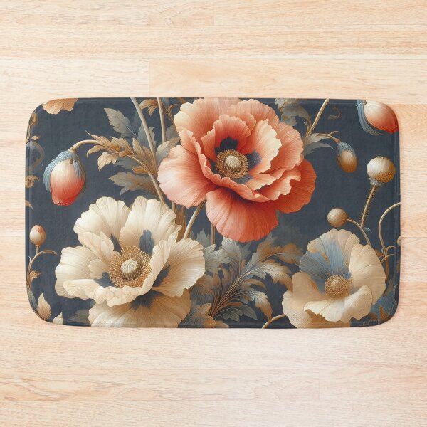 Item preview, Poppy blossom - elegant retro design like on silk designed and sold by Art-Nouveau-Dsg.