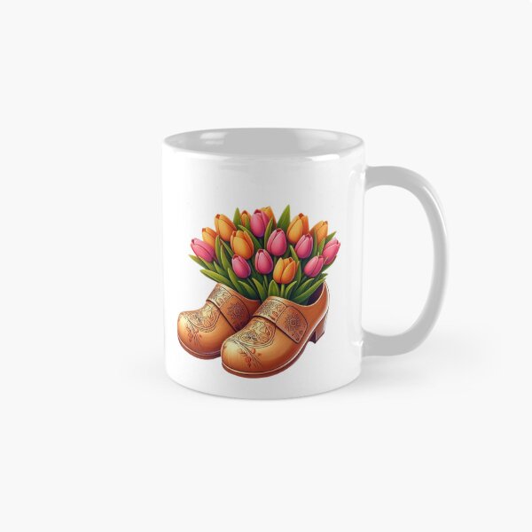 Item preview, Dutch Wooden Shoes, Tulips - Netherlands designed and sold by Myra365Art.