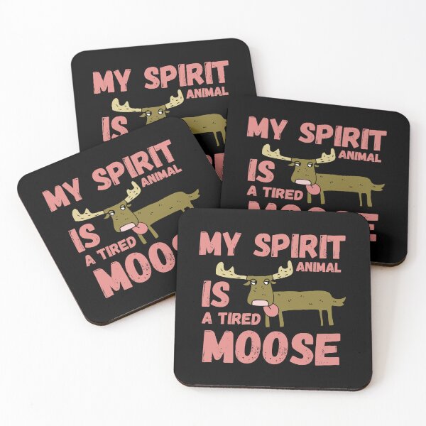Item preview, Tired moose – relatable exhaustion design designed and sold by CleanDecor.