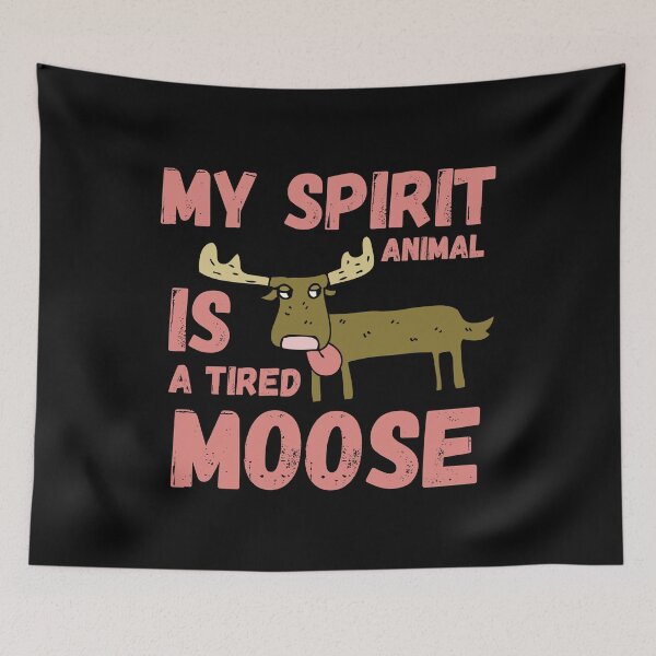 Item preview, Tired moose – relatable exhaustion design designed and sold by CleanDecor.