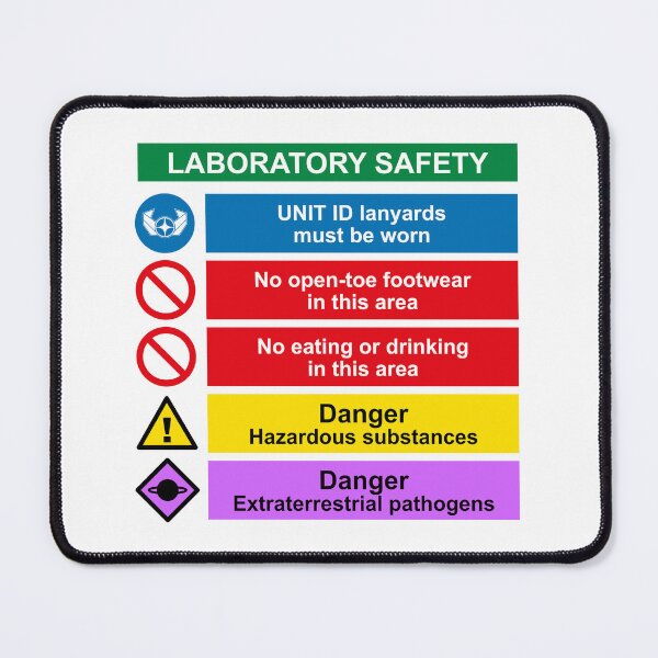 Item preview, UNIT East Anglia Laboratory Safety Notice designed and sold by UEAGeekSoc.