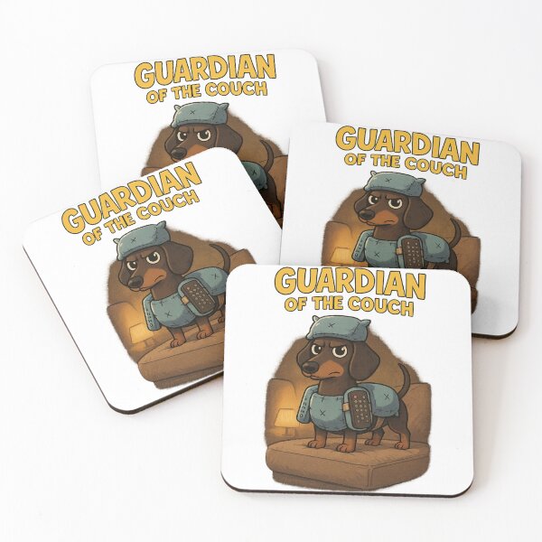 Item preview, Guardian of the Couch – Fierce Dachshund / Wiener Dog Alert designed and sold by nbg2012.