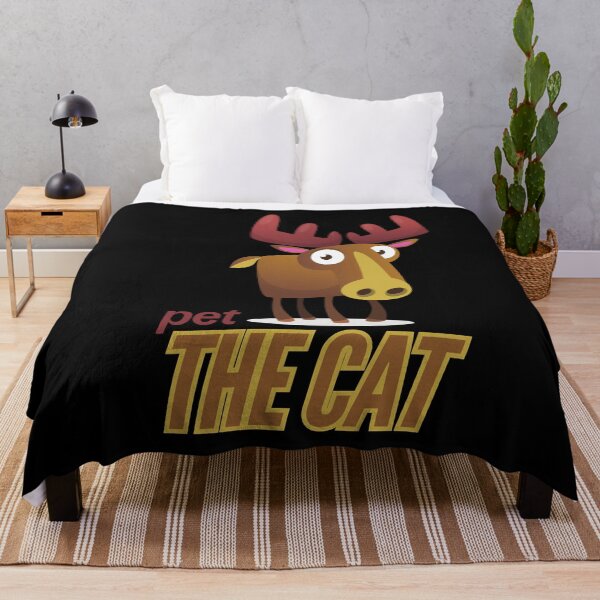 Item preview, Pet the cat – unexpected moose humor design designed and sold by CleanDecor.
