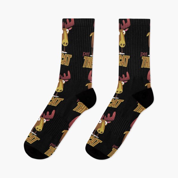 Item preview, Pet the cat – unexpected moose humor design designed and sold by CleanDecor.