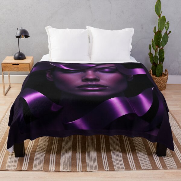 Item preview, Deep Purple Dream Enigmatic Surreal Portrait of Woman designed and sold by VA Design.