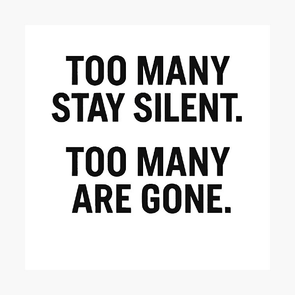Item preview, Depression - Too many stay Silent. Too Many Are Gone designed and sold by GerwantSHOP.