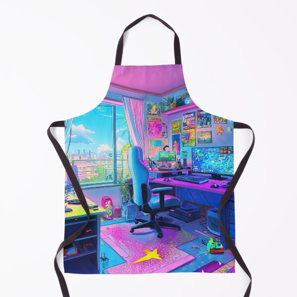 Item preview, Gaming colorful anime room digital art designed and sold by TheArtistOf2022.