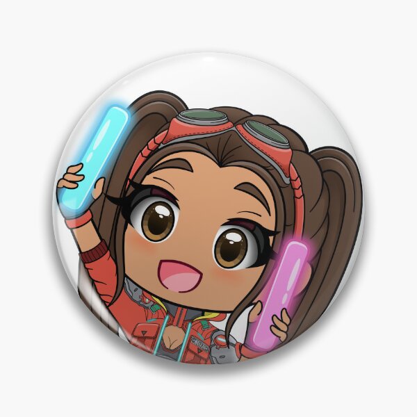 Item preview, Loba Cherry Bomb Rave Chibi – Neon Gamer Art for Apex Legends Fans designed and sold by Stitches Designs.