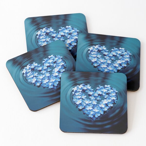 Item preview, Forget-me-not Floating Heart designed and sold by Maria Dryfhout.