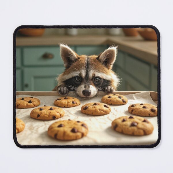 Item preview, Racoon Eyeing Chocolate Chip Cookies designed and sold by Maria Dryfhout.