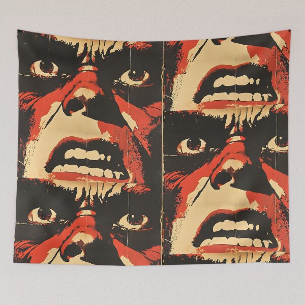 Item preview, Print0025 - DROP-FACE SLAPS - Tag it Your Way - Graffiti Tagger Blank - freaked-out mug shocks, high-impact templates for Street Artists, Taggers, Bomberz • GRAFFITI BLANKS • Tag-Ready | Art-Ready designed and sold by NoveltyVariety.