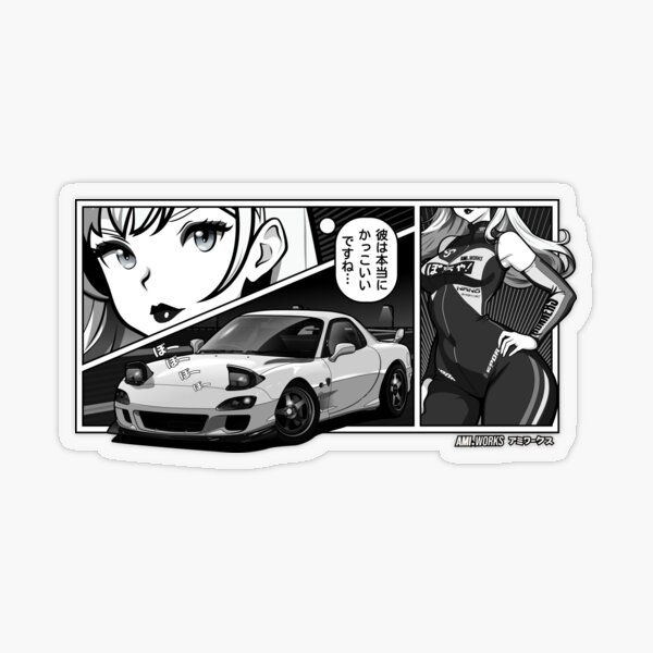 Item preview, RX-7 FD Manga Panel Style designed and sold by AMIworks.