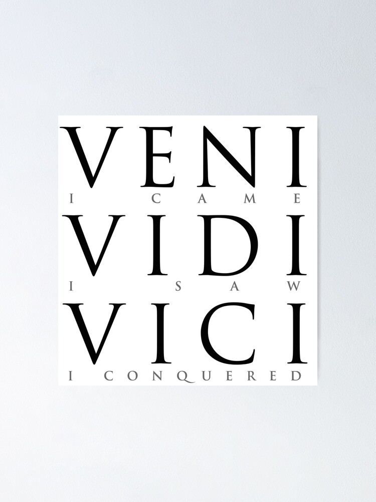 Veni vidi vici Art Print by Standard Prints / Posters