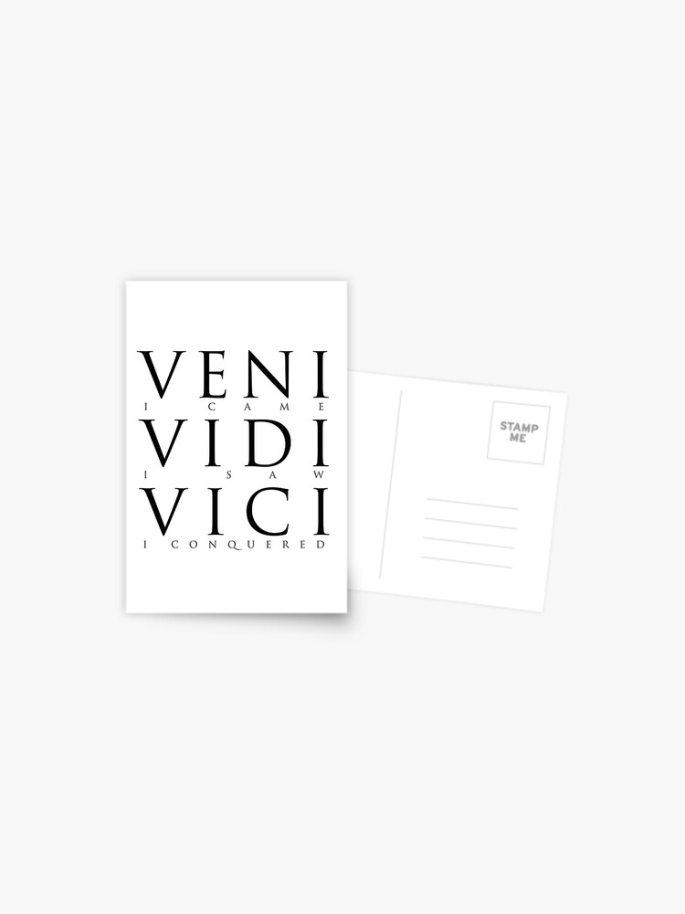 veni. vidi. vici.  Veni vidi vici, Words, New words