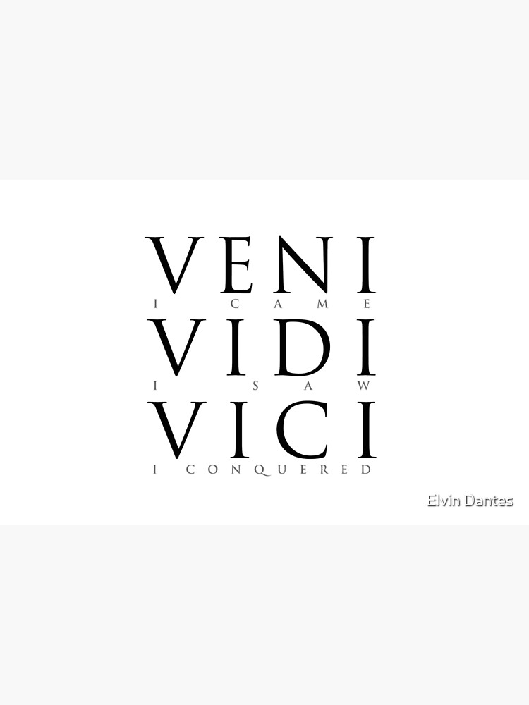 Veni Vidi Vici Greeting Card for Sale by Elvin Dantes