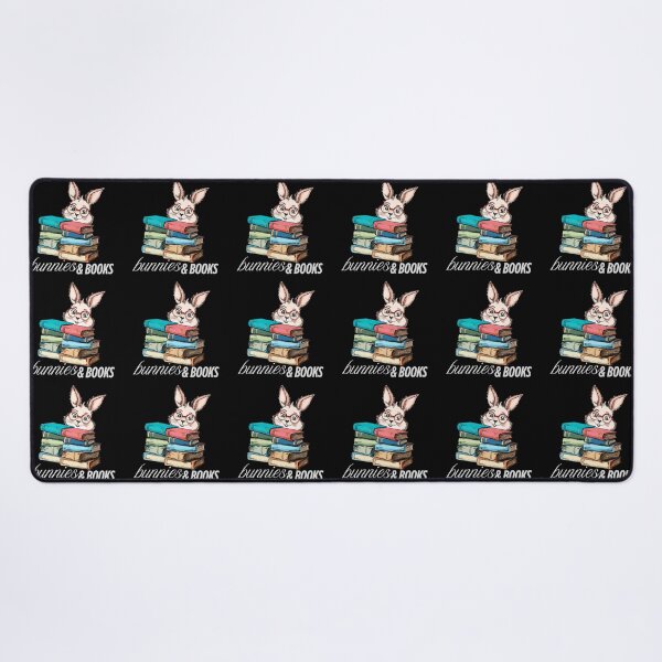 Item preview, Bunnies and books. Drawn smart rabbit (bright font) designed and sold by MySciPic.